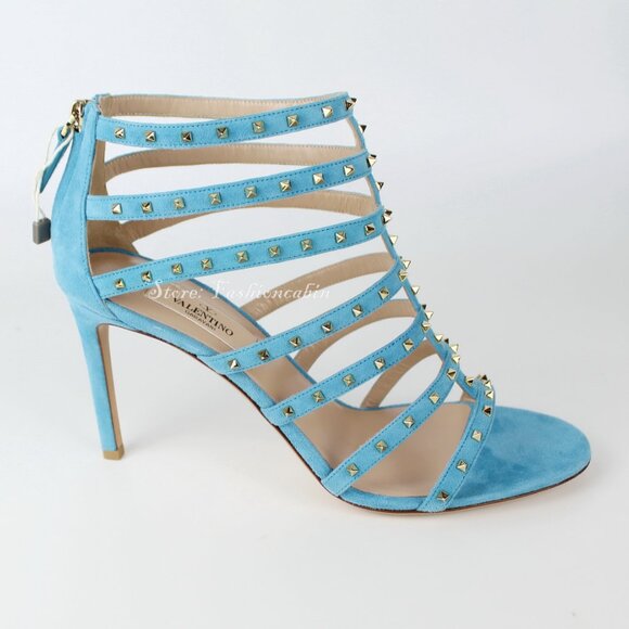 NEW VALENTINO GARAVANI Rockstud Strap Cage Sandals- Summer Events & Parties - Picture 7 of 16